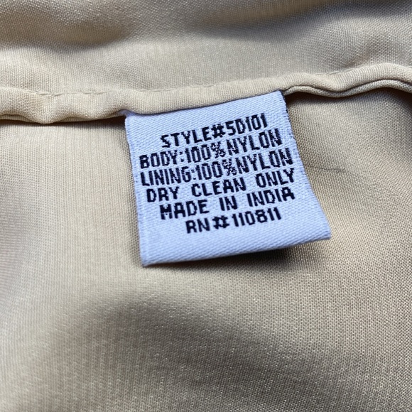 Anthropologie cocktail dress, size 2, light gold with black mesh overlay - Picture 6 of 6